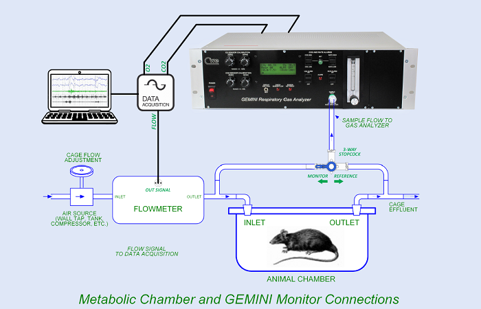 Изображение Мониторинг метаболизма с помощью системы для O2 и CO2 GEMINI