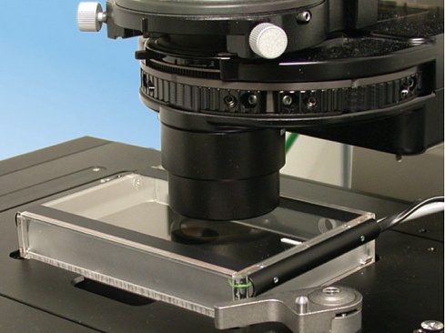 Нагревательная система на микроскопе