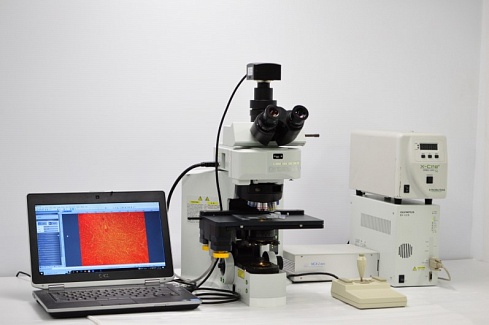 Изображение Микроскоп Olympus BX61 для флуоресцентного анализа и светлопольной микроскопии