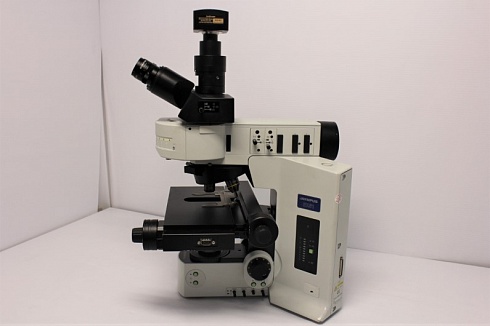 Изображение Флуоресцентный микроскоп Olympus BX61, светлопольная и фазово-контрастная микроскопия