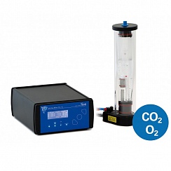 Газовый смеситель CO2 и O2 с увлажняющей колонкой для визуализации живых клеток