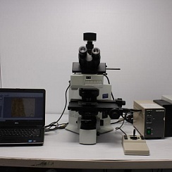Изображение Флуоресцентный микроскоп Olympus BX61, светлопольная и фазово-контрастная микроскопия
