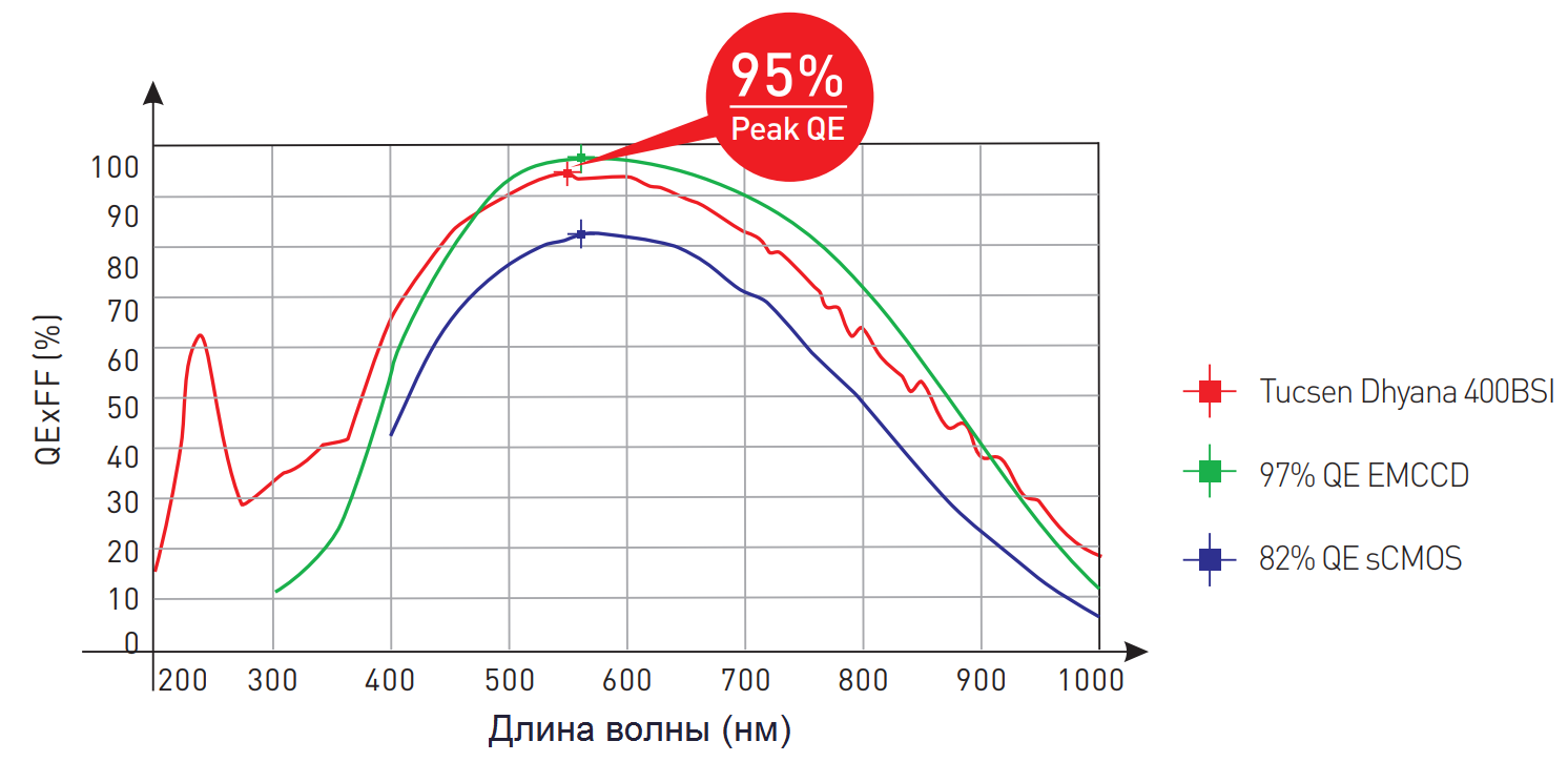 Монохромная sCMOS камера Dhyana 400BSI V2.0 от Fuzhou Tucsen Photonics  (Tucsen) - azimp-micro.ru